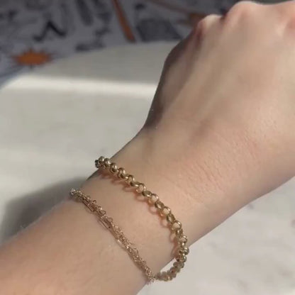 14k rolo bracelet 7.5"