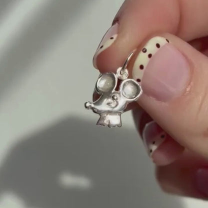 silver the rat charm