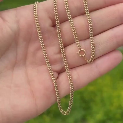 14k vintage curb chain 18’’