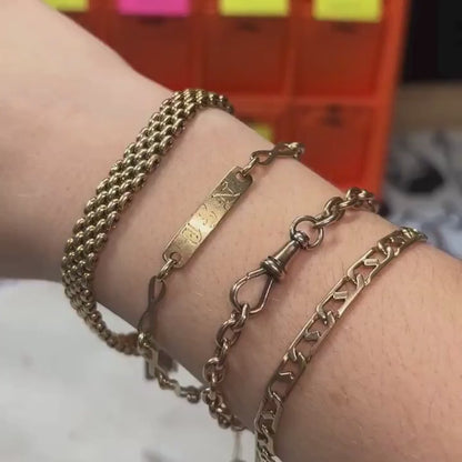 14k unusual mariner bracelet 8"