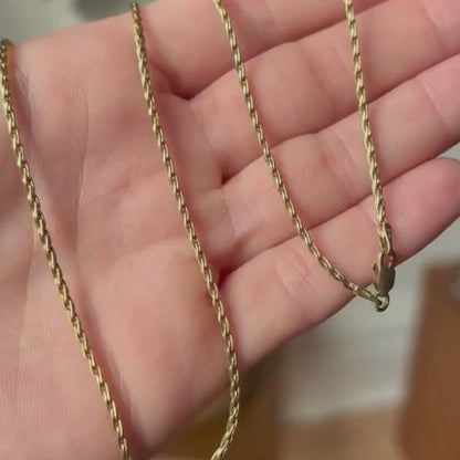 14k hayseed chain 24"